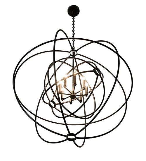 43"W Atom Enerjisi 8 Lt Chandelier