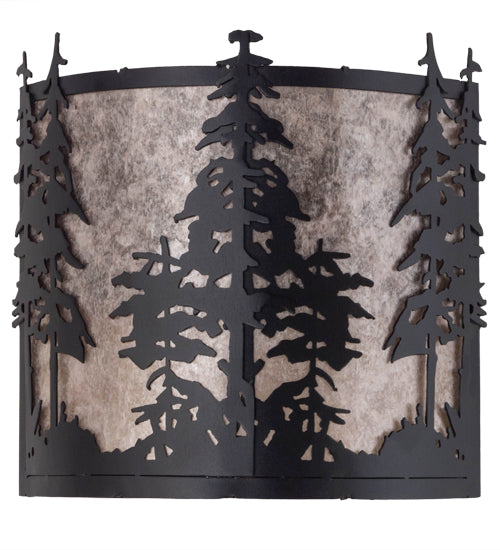 12" Wide Tall Pines Wall Sconce