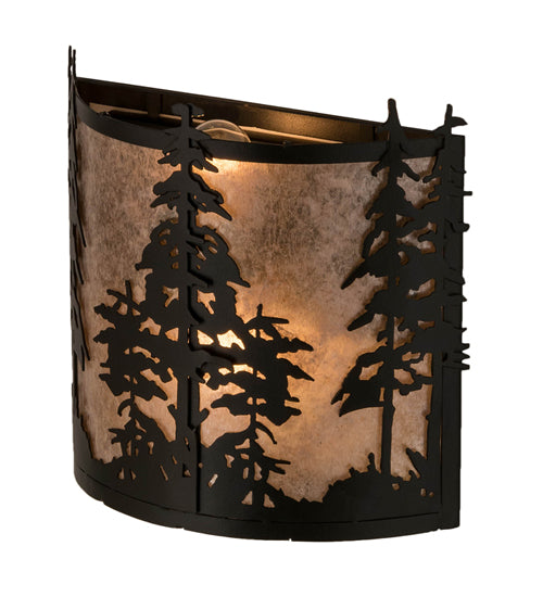 12" Wide Tall Pines Wall Sconce