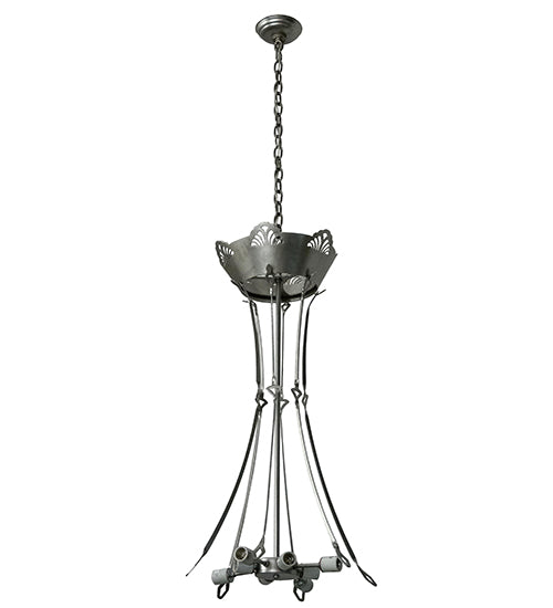 37" Wide Nickel Inverted Pendant Hardware