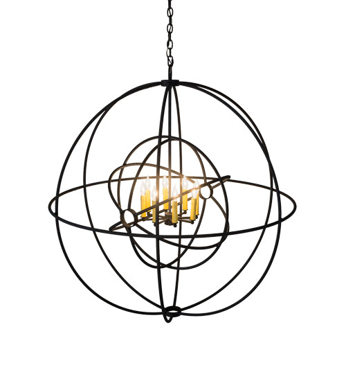 43"W Atom Enerjisi 8 Lt Chandelier