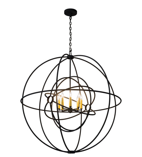 43"W Atom Enerjisi 8 Lt Chandelier