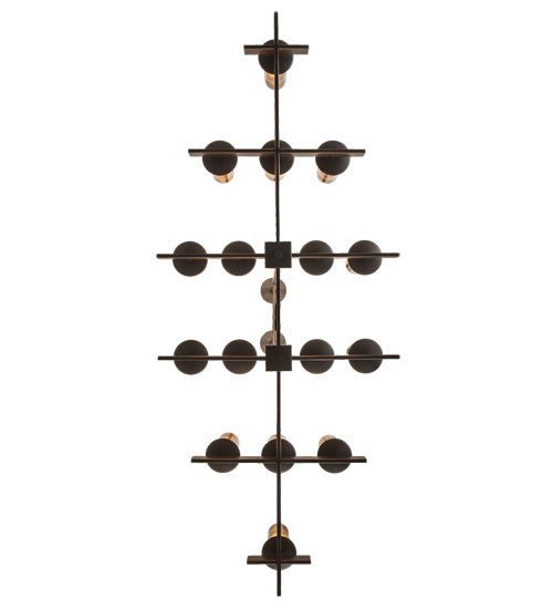 72" Long Dante 16 Lt Oblong Chandelier