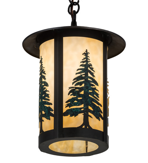 10"W Fulton Tall Pines Pendant