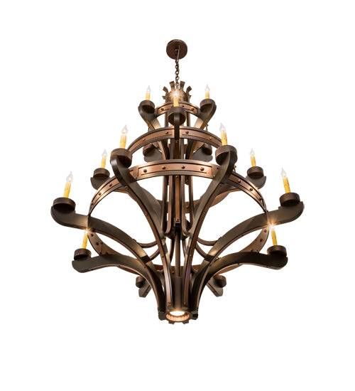 48"W Castilla 16 Lt Three Tier Chandelier