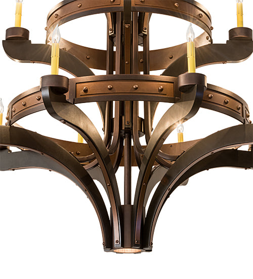 48"W Castilla 16 Lt Three Tier Chandelier