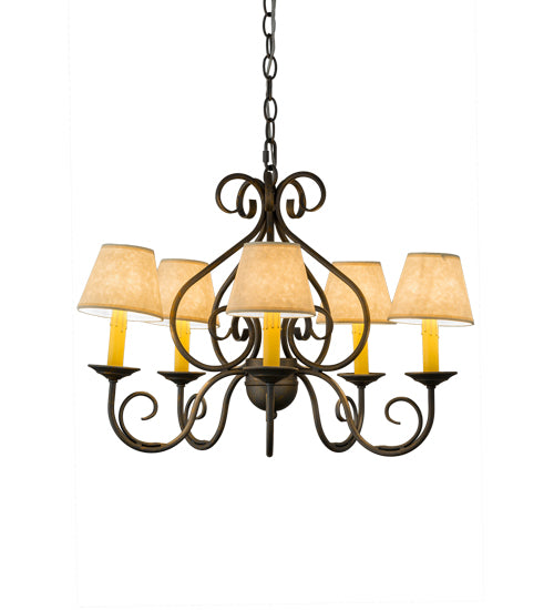 24" Wide Jenna 5 Light Chandelier