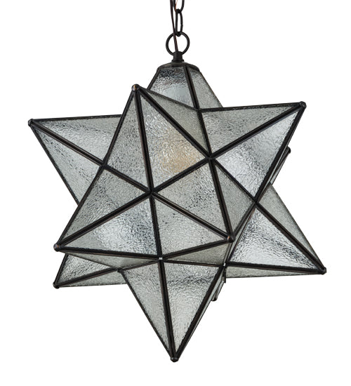 18" Wide Moravian Star Pendant