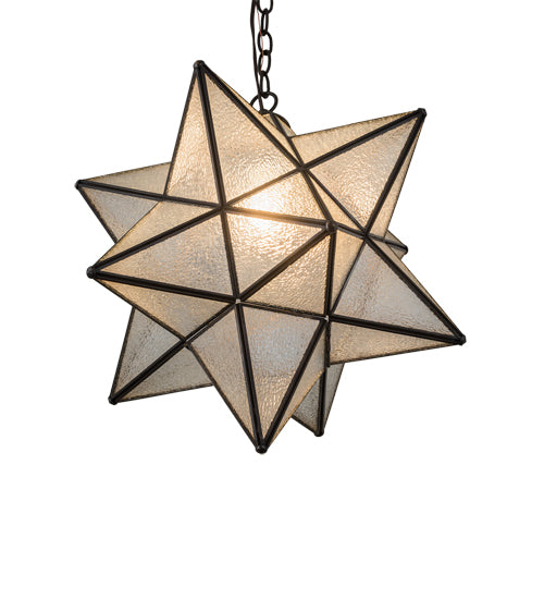 18" Wide Moravian Star Pendant