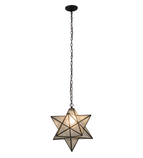 18" Wide Moravian Star Pendant