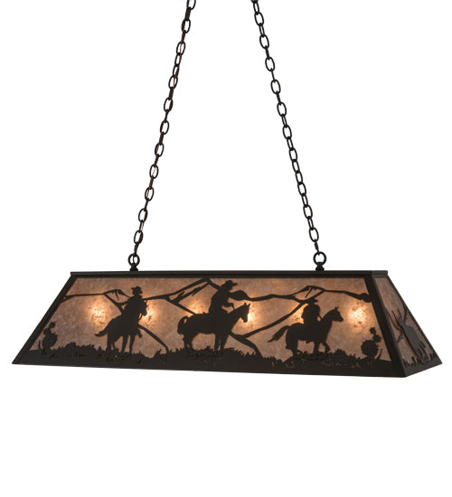 48" Long Rustlers Oblong Pendant