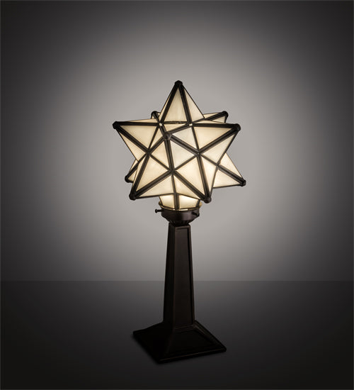 17" High Moravian Star Accent Lamp