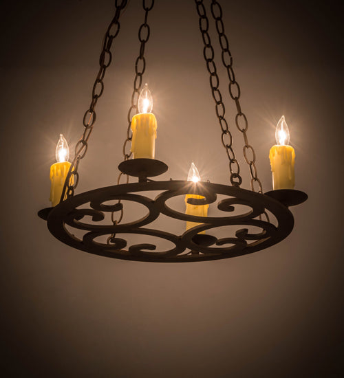 20" Wide Ashley 4 Lt Chandelier