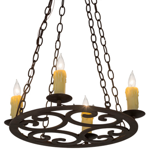 20" Wide Ashley 4 Lt Chandelier