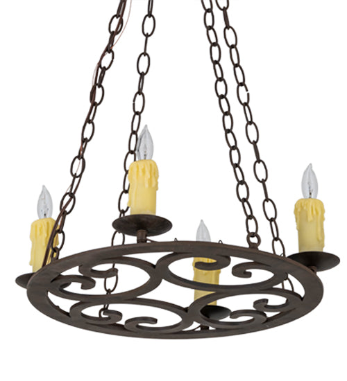 20" Wide Ashley 4 Lt Chandelier