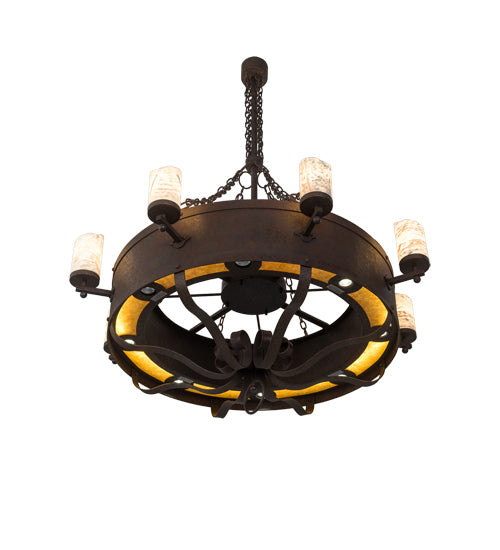 54"W Parnella 24 Lt Chandelier