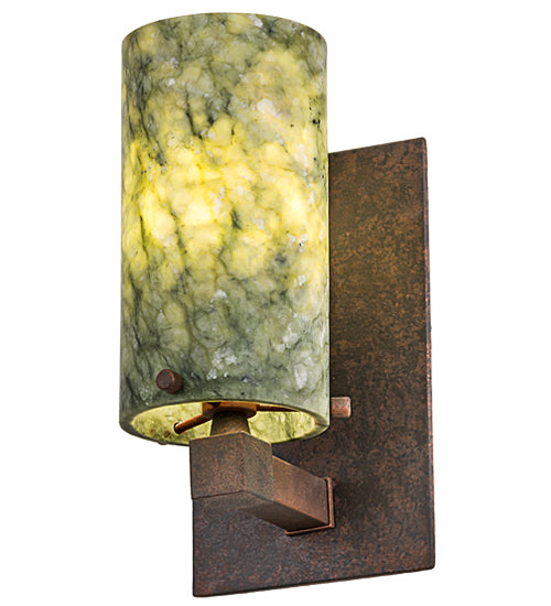 4.5"W Cilindro Jadestone Wall Sconce