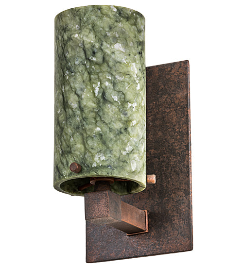 4.5"W Cilindro Jadestone Wall Sconce