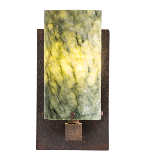 4.5"W Cilindro Jadestone Wall Sconce