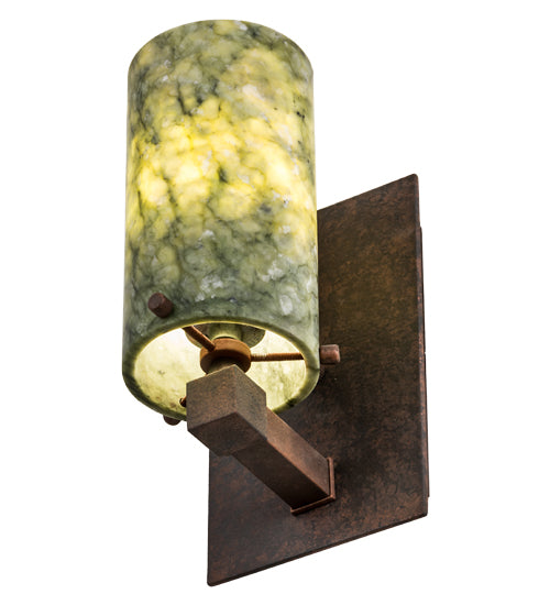 4.5"W Cilindro Jadestone Wall Sconce