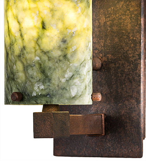 4.5"W Cilindro Jadestone Wall Sconce