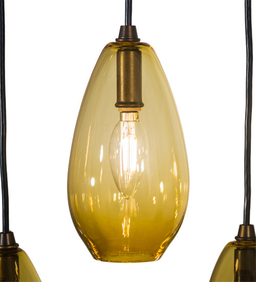 54"L Raquel 9 Lt Cascading Pendant