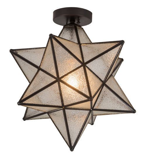 18" Wide Moravian Star Flushmount