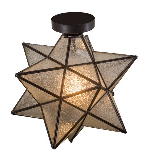 18" Wide Moravian Star Flushmount