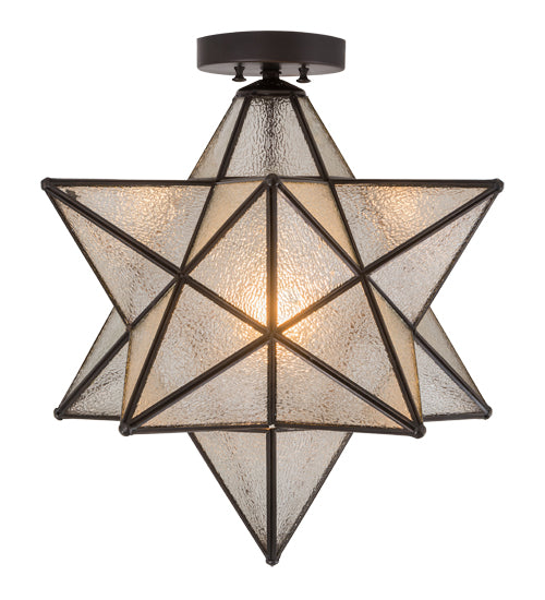 18" Wide Moravian Star Flushmount