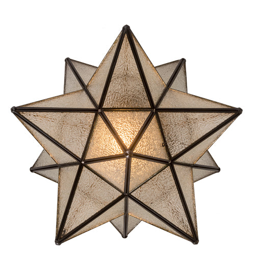 18" Wide Moravian Star Flushmount