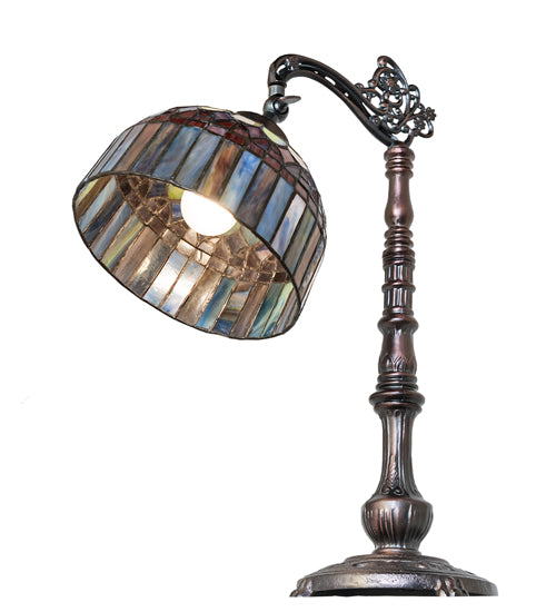 20" High Tiffany Candice Bridge Arm Table Lamp