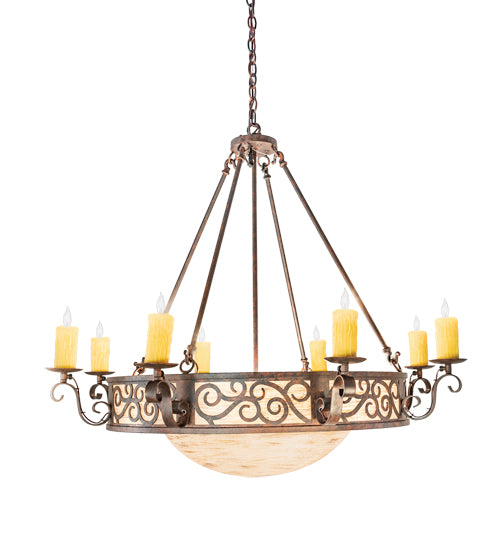 42" Wide Delano 8 Light Bowl Chandelier