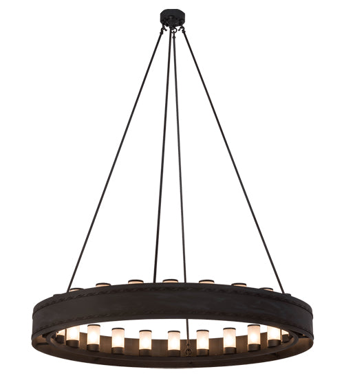 60" Wide Loxley Escabroso 24 Lt Chandelier