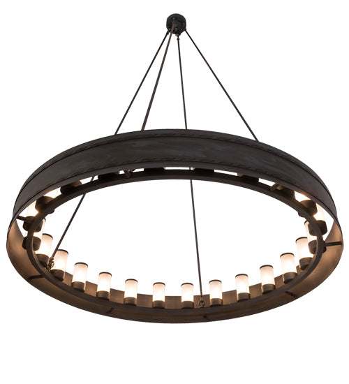 60" Wide Loxley Escabroso 24 Lt Chandelier