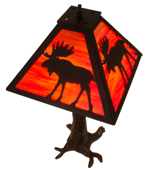 24"H Lone Moose Table Lamp