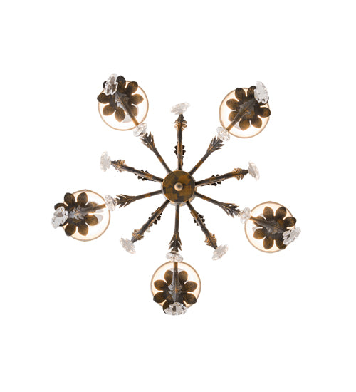 25"W Chantilly 5 Lt Chandelier