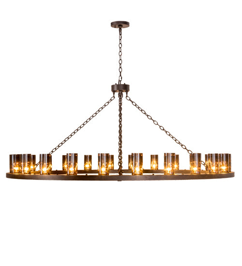 72" Wide Loxley 24 Lt Chandelier