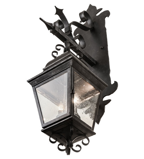 9" Wide Monaco Lantern Wall Sconce