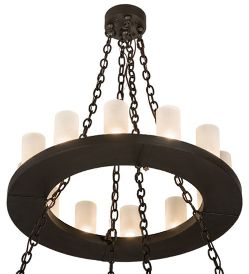 60"W Loxley 28 Lt Two Tier Chandelier