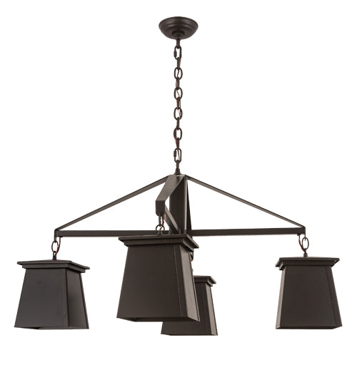 41"W Mission Midnight 4 Lt Chandelier