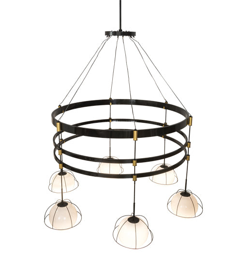 116"W Heliocentricity 6 Lt Chandelier