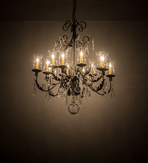 36"W French Elegance 12 Lt Chandelier