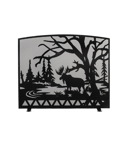 47"W X 39"H Moose Creek Arched Fireplace Screen