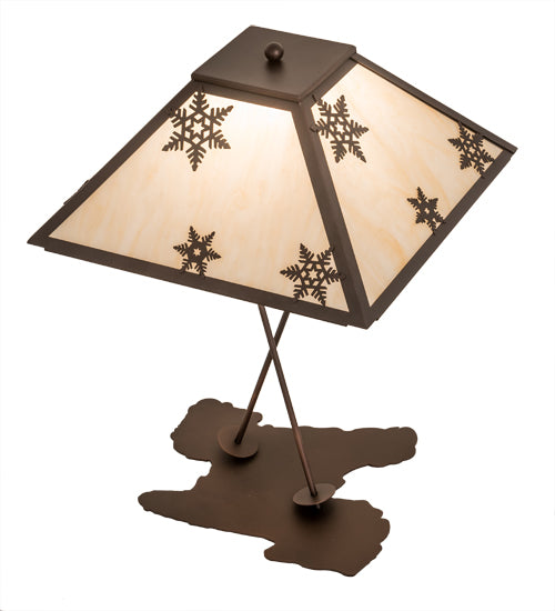 28"High Snowflake Table Lamp