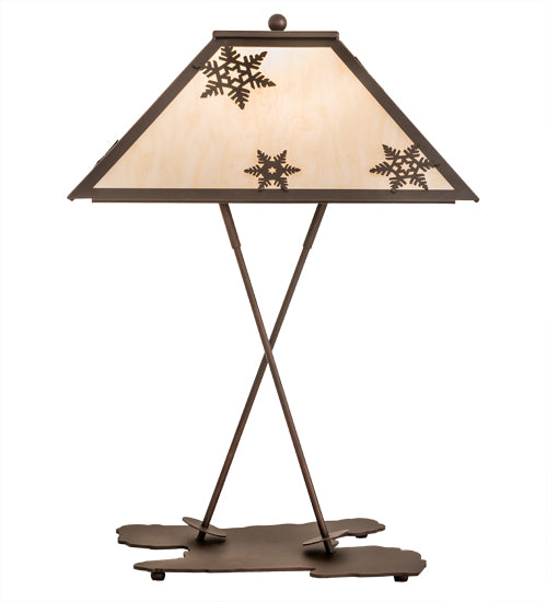 28"High Snowflake Table Lamp