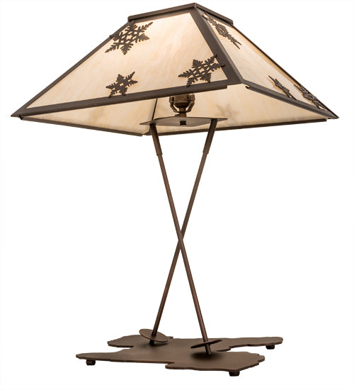 28"High Snowflake Table Lamp