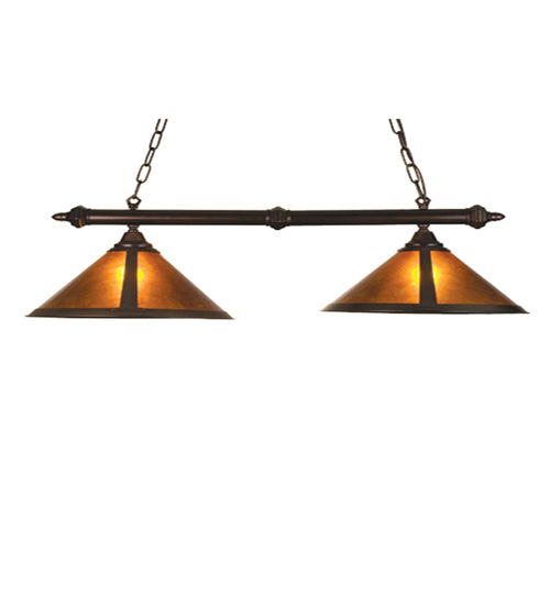 38" Long Sutter 2 Light Island Pendant