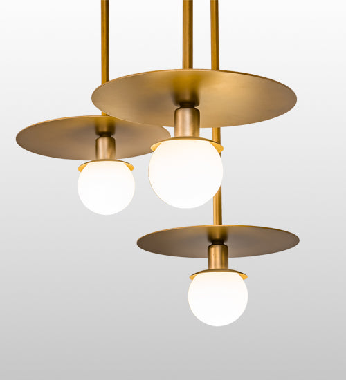 75" Long Bola Plato 6 Light Cascading Pendant