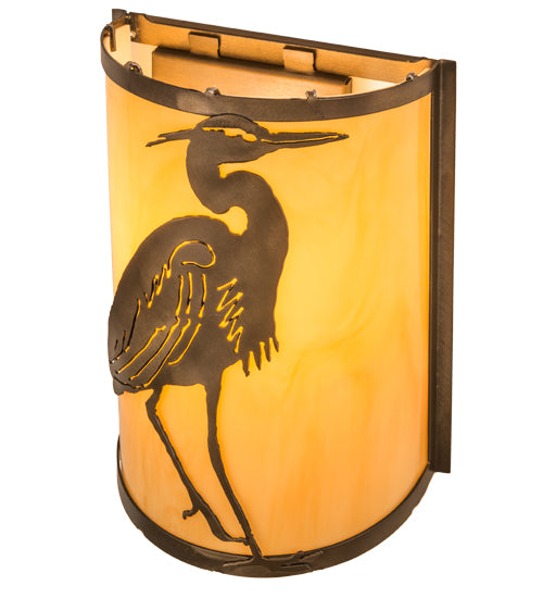 8"W Heron Wall Sconce