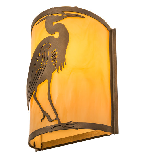 8"W Heron Wall Sconce